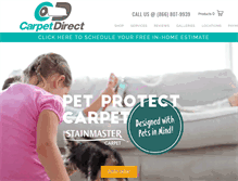 Tablet Screenshot of carpetdirect.com